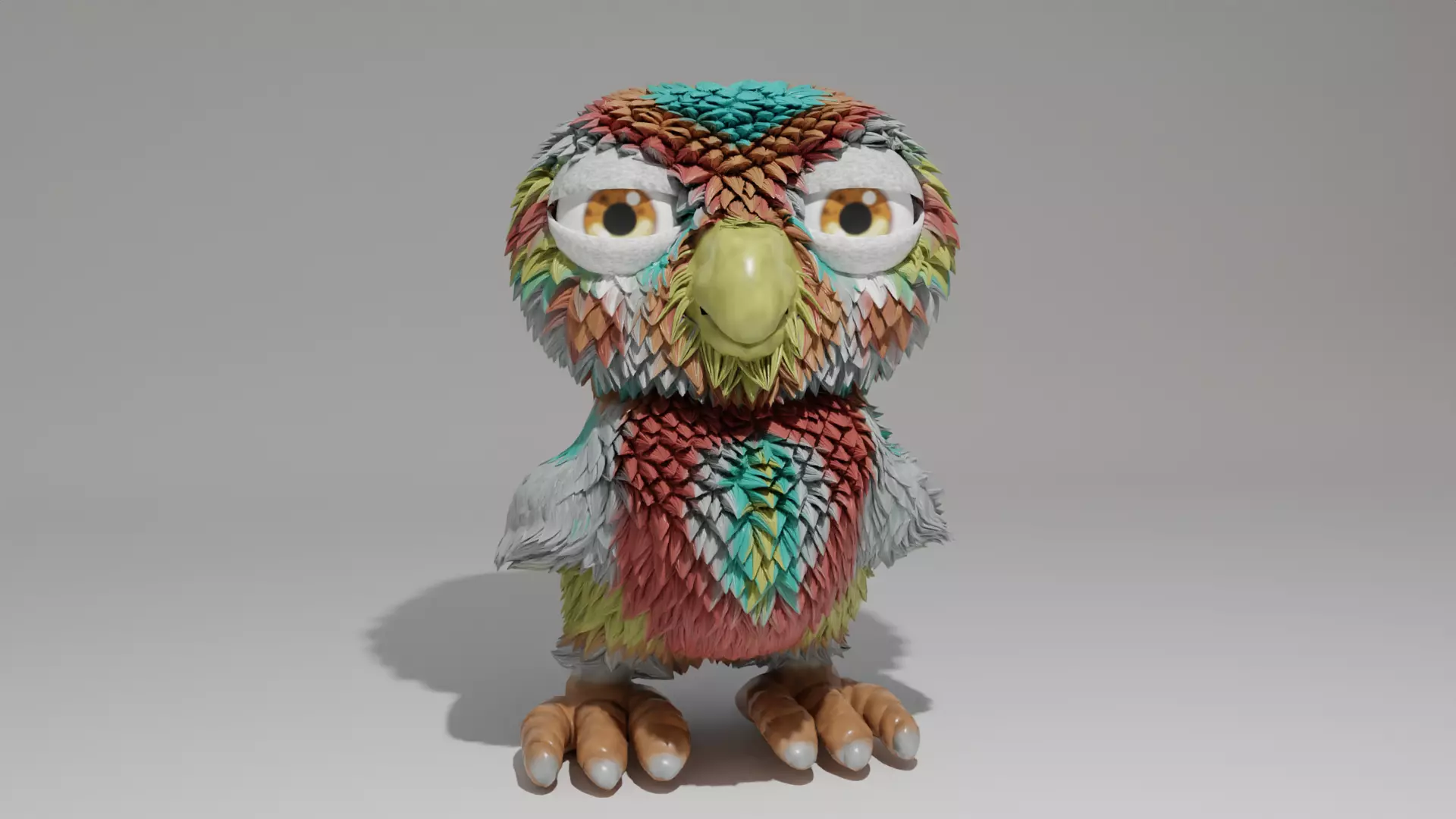 Stylized Bird 3D model_0