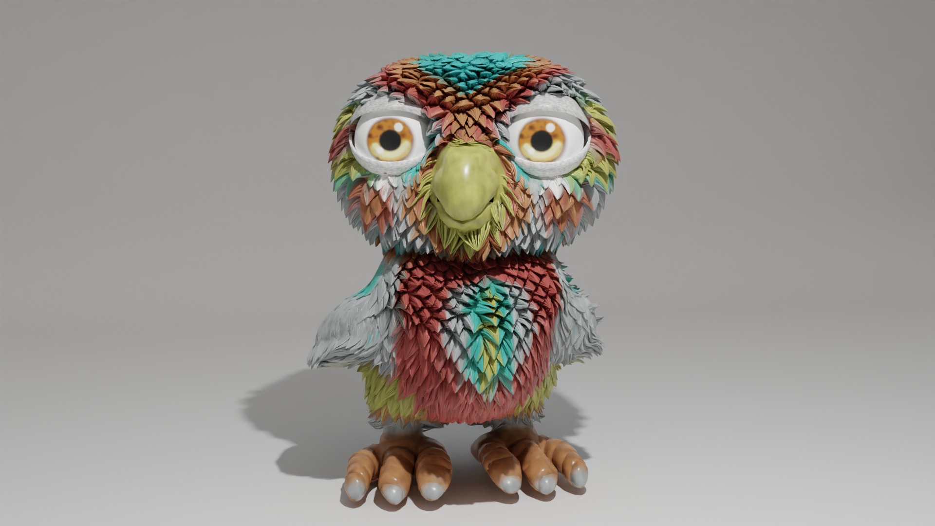 Stylized Bird 3D model_2