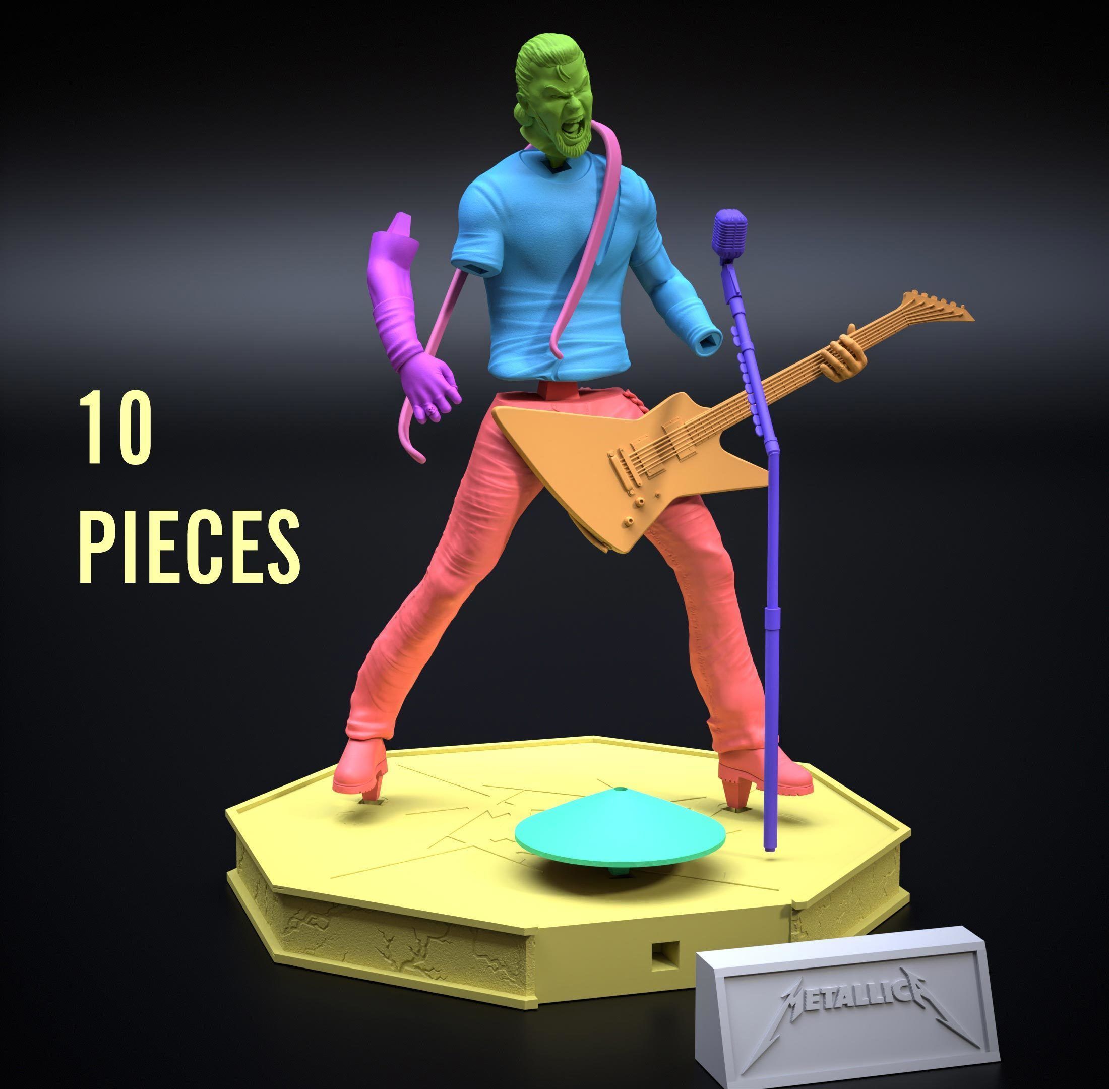 METALLICA - JAMES HETFIELD 3D print model_11