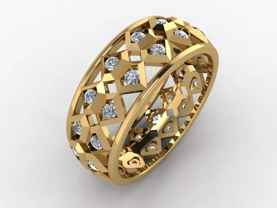 Ring unisex 3D print model_0