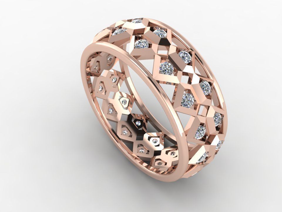 Ring unisex 3D print model_1