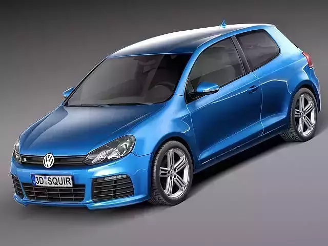 Volkswagen Golf R 2012 3door- 3D model
