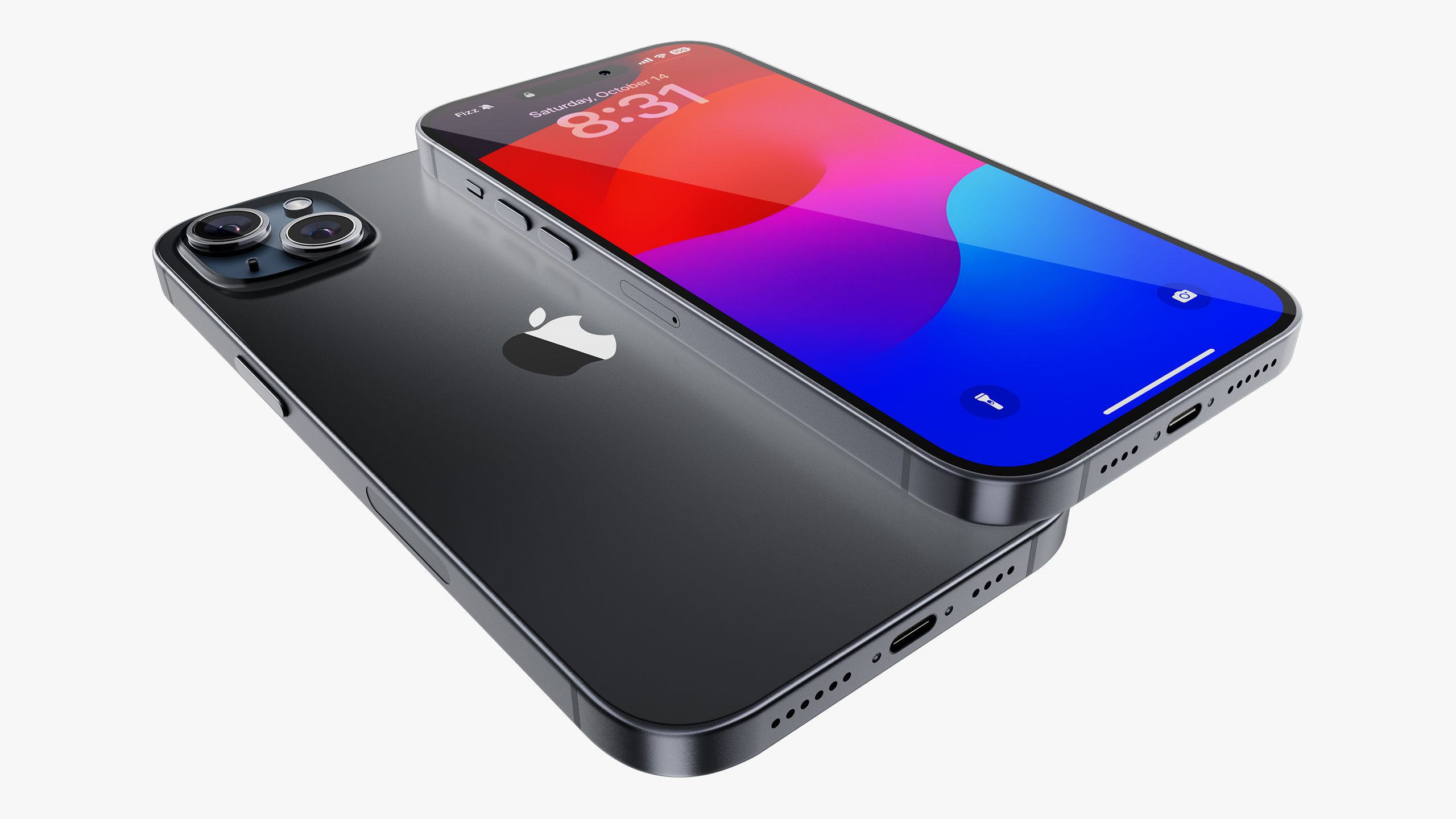 Apple iPhone 15 Plus Black 3D model_17