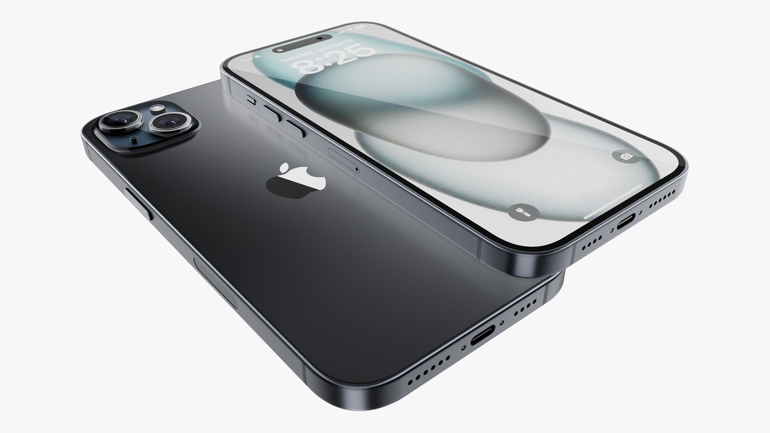 Apple iPhone 15 Plus Black 3D model_9