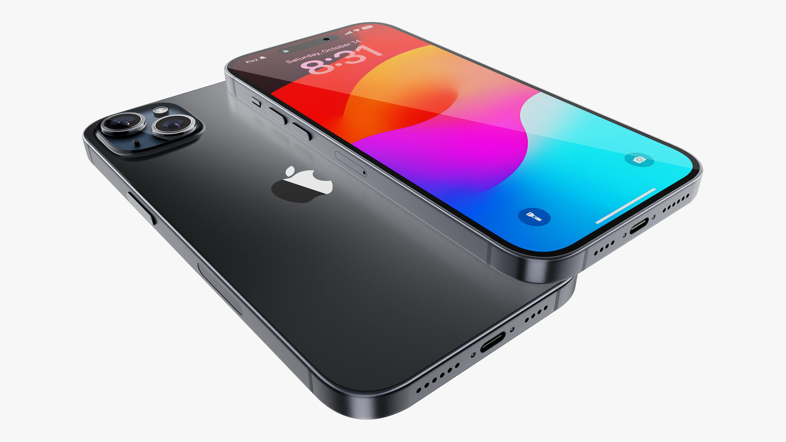 Apple iPhone 15 Plus Black 3D model_13