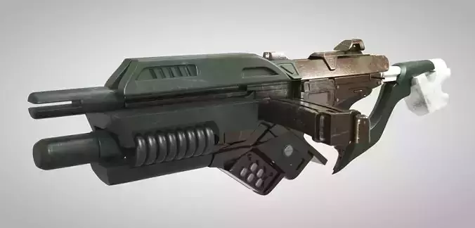 Sci-Fi Weapon 01 Low-poly 3D model
