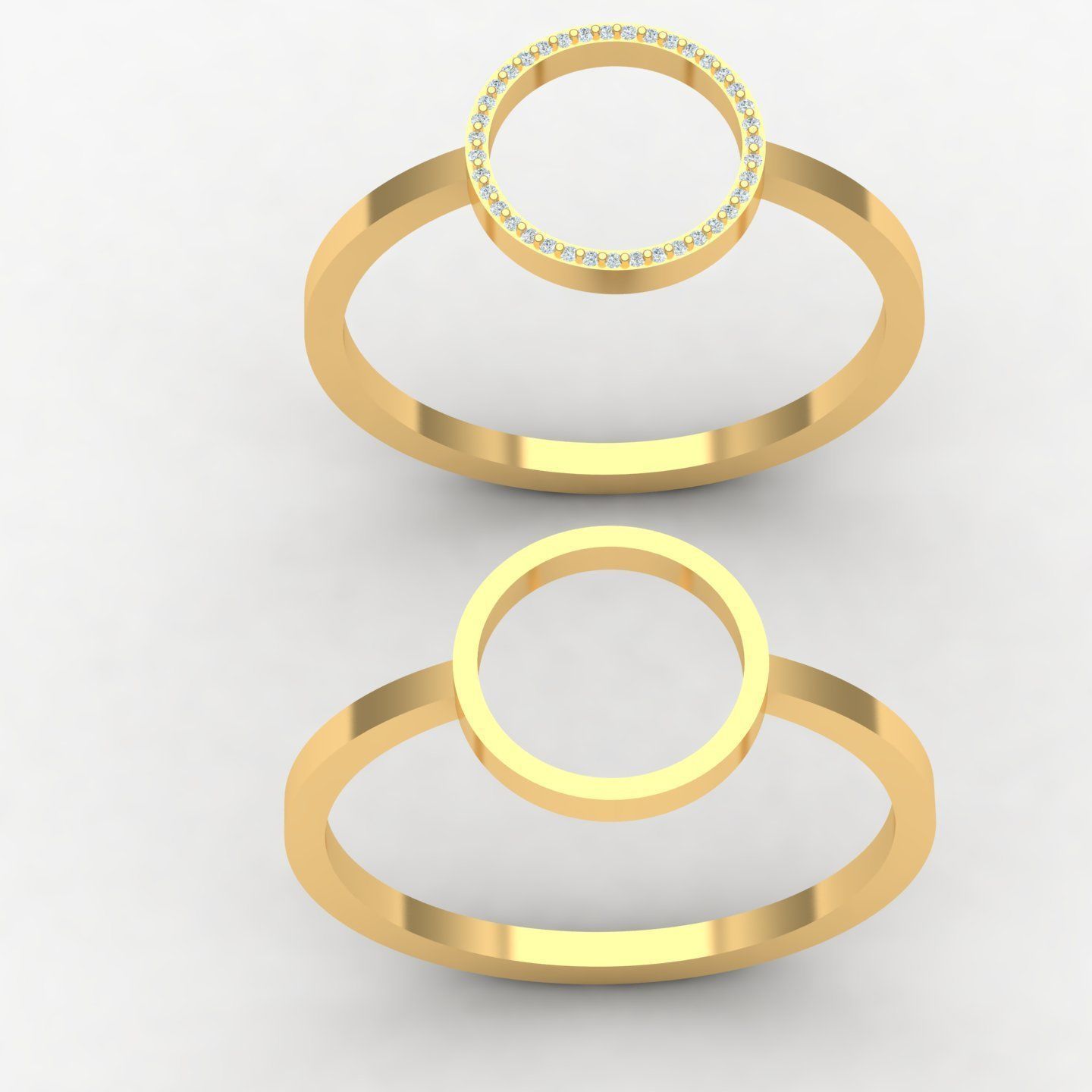 circle ring 3D print model_2