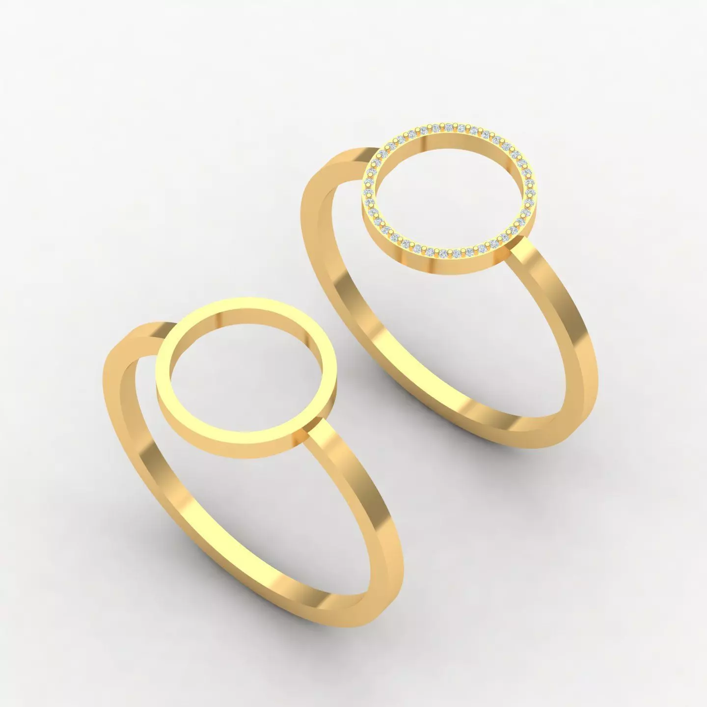 circle ring 3D print model_0
