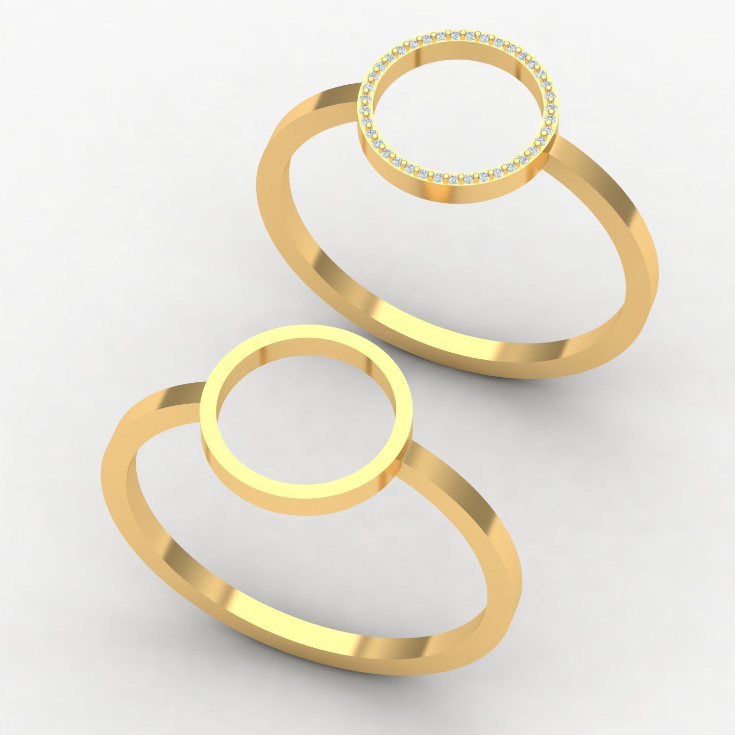 circle ring 3D print model_1