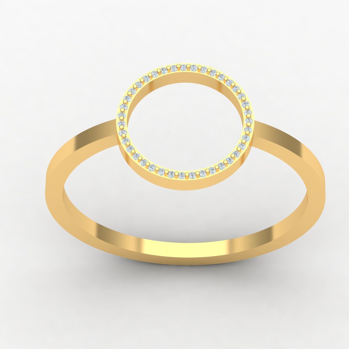 circle ring 3D print model_4