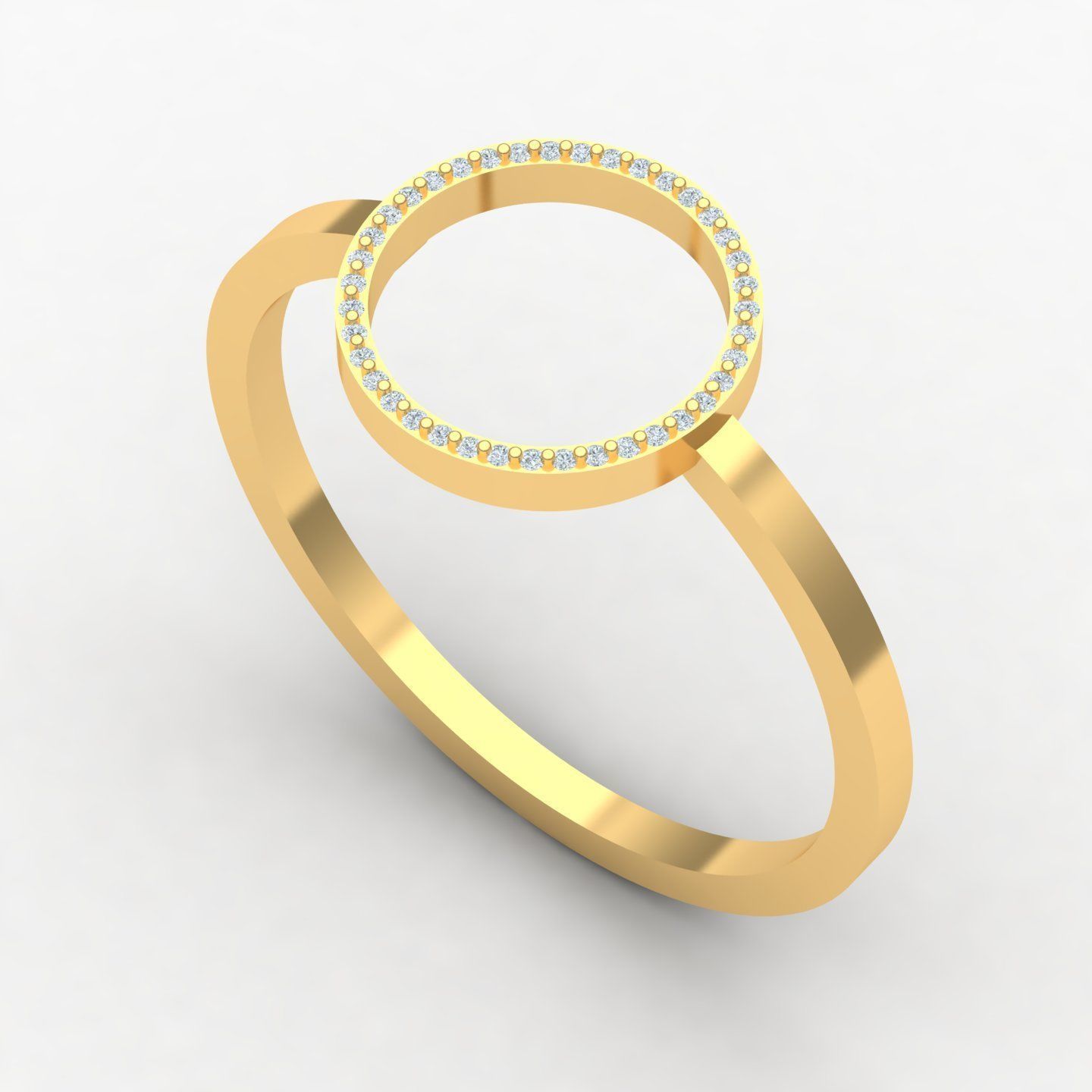 circle ring 3D print model_3