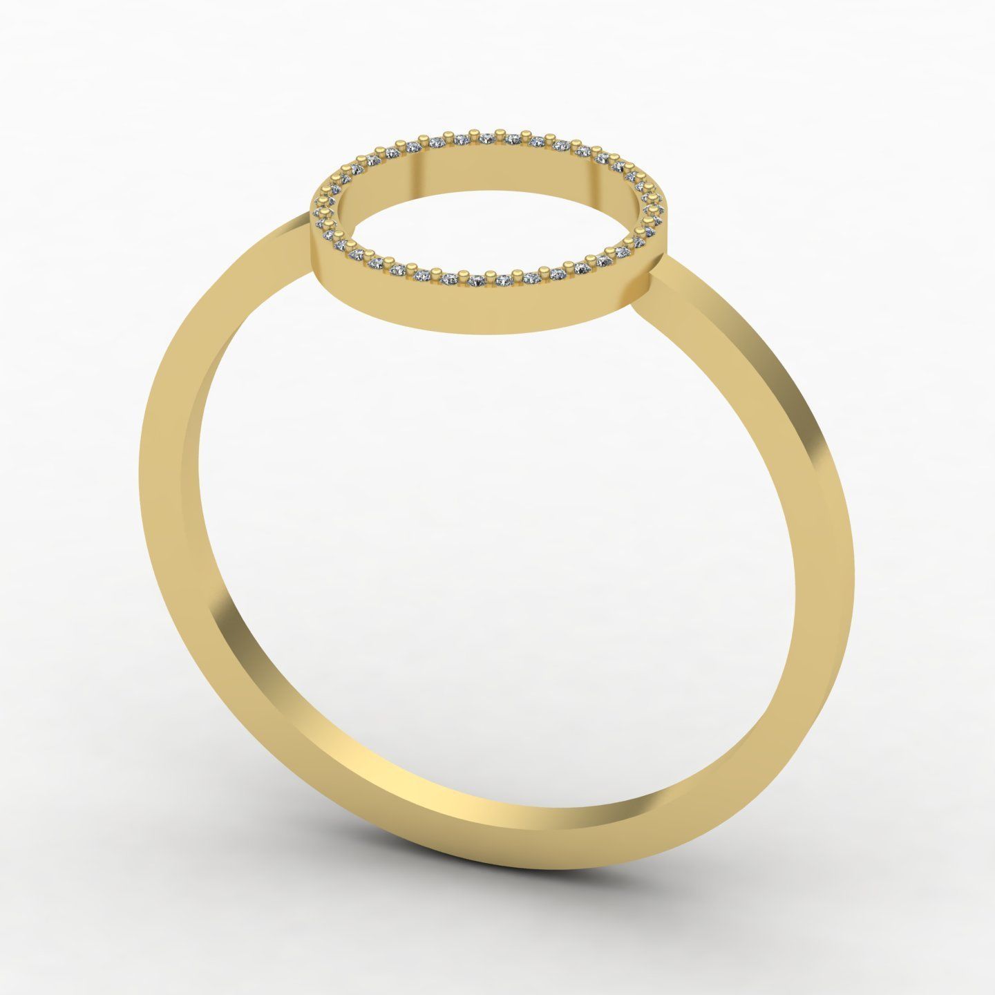 circle ring 3D print model_7
