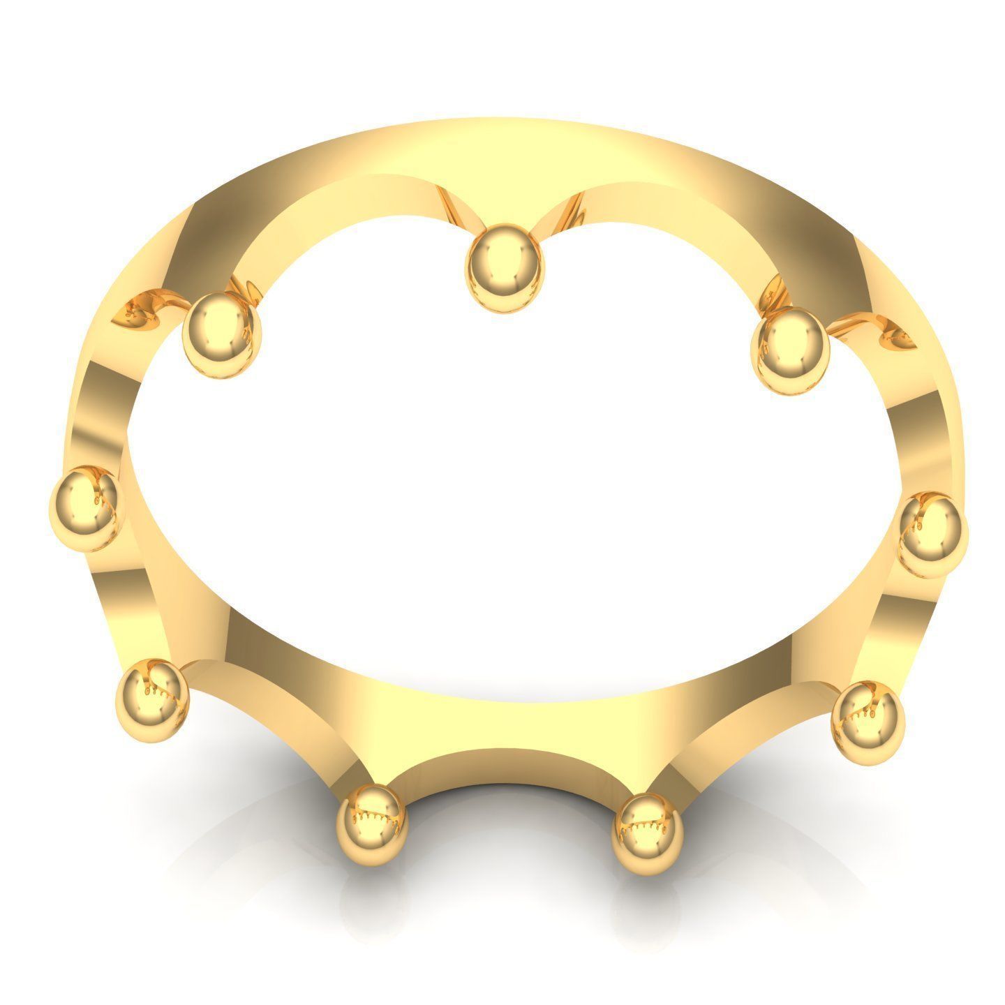 Crown ring Free 3D print model_3