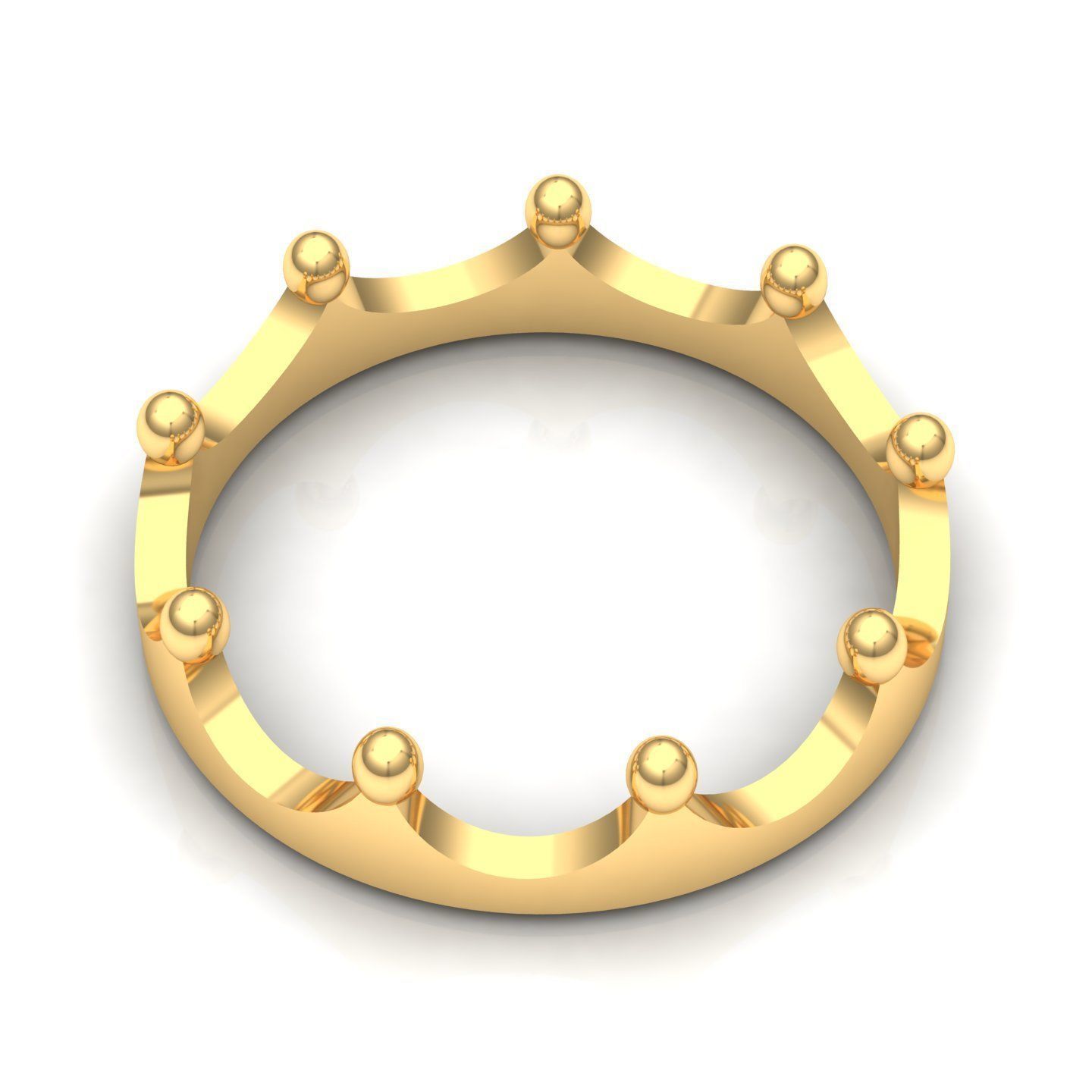 Crown ring Free 3D print model_1