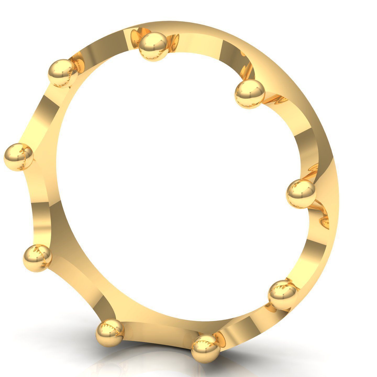 Crown ring Free 3D print model_4