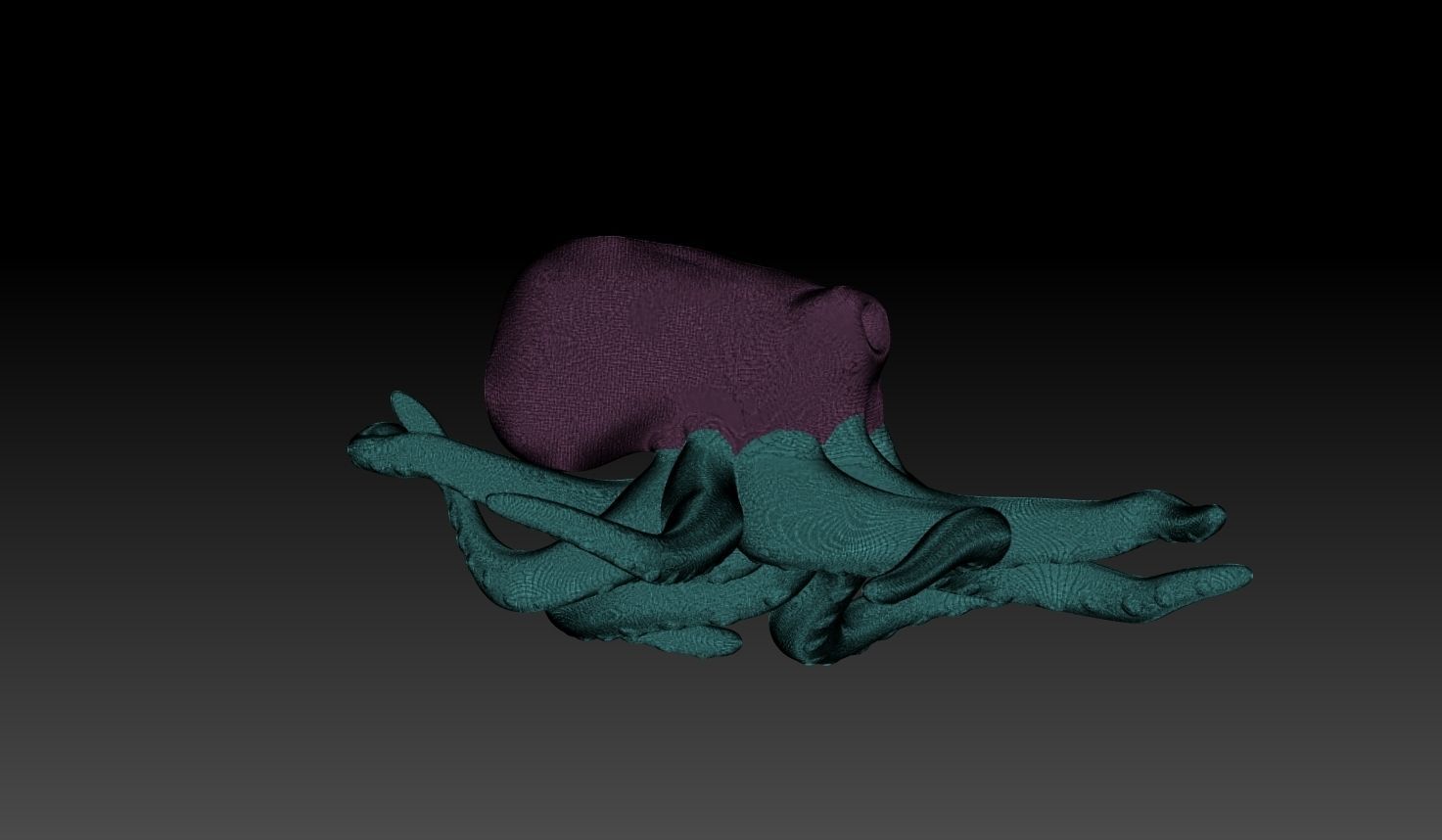 Octopus Pendant 3D print model_10