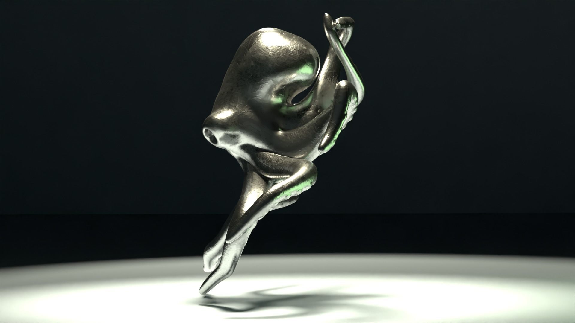 Octopus Pendant 3D print model_4