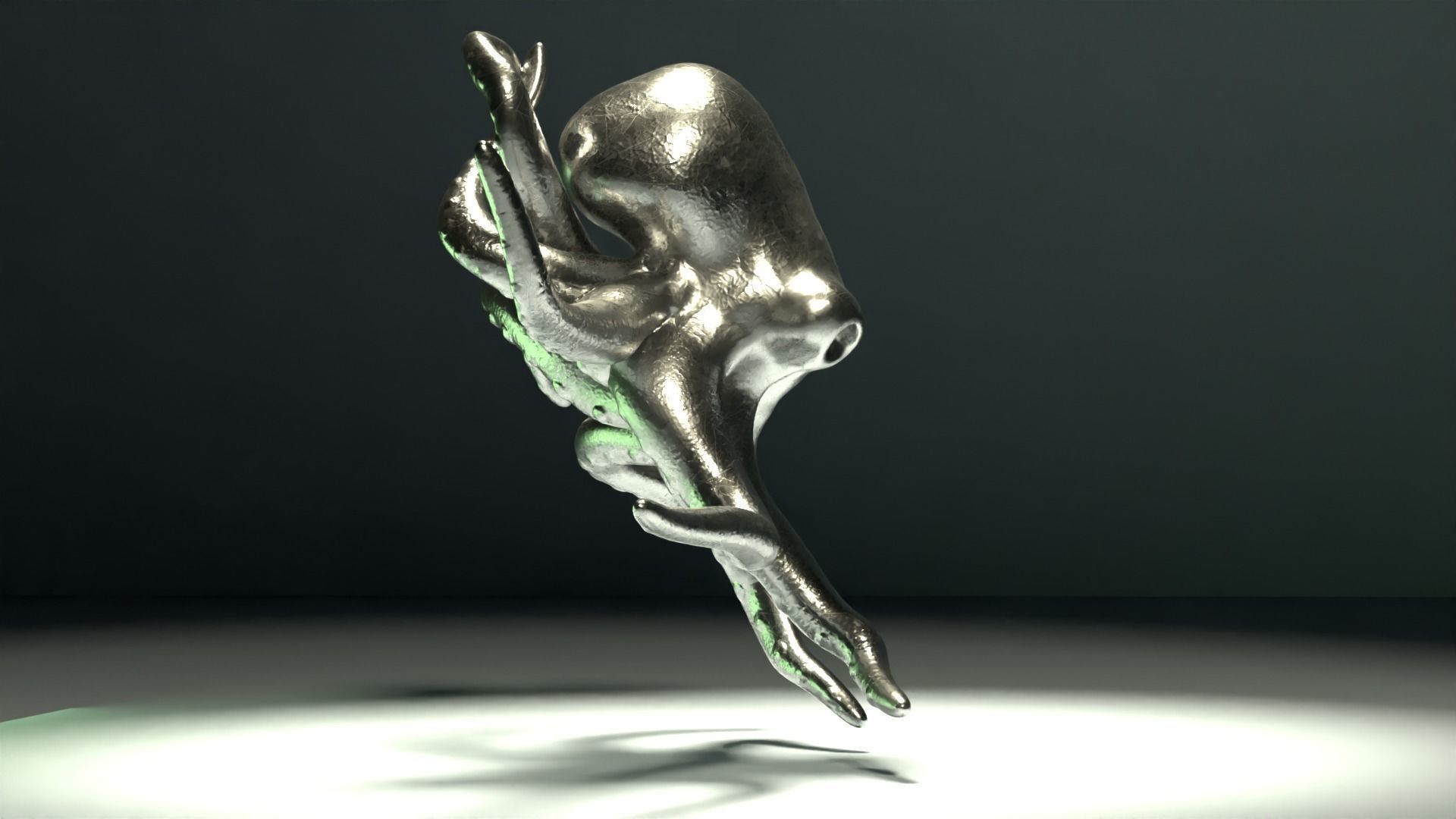 Octopus Pendant 3D print model_6