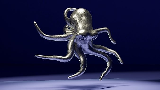 Octopus Pendant 3D print model