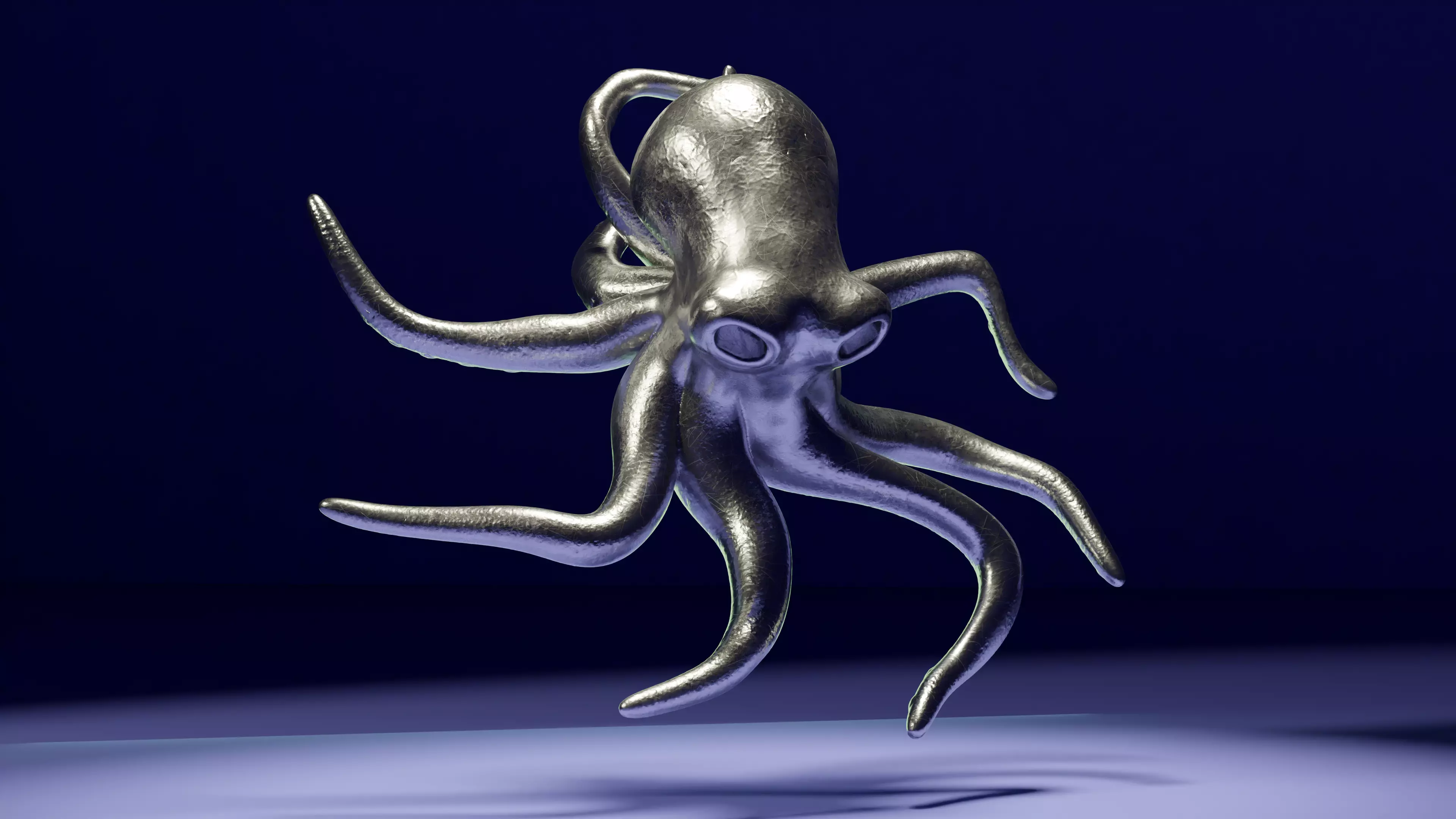 Octopus Pendant 3D print model_0
