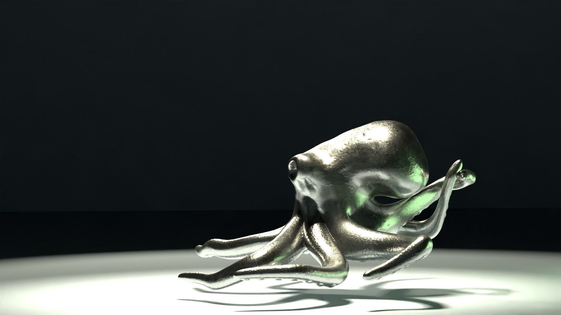 Octopus Pendant 3D print model_8