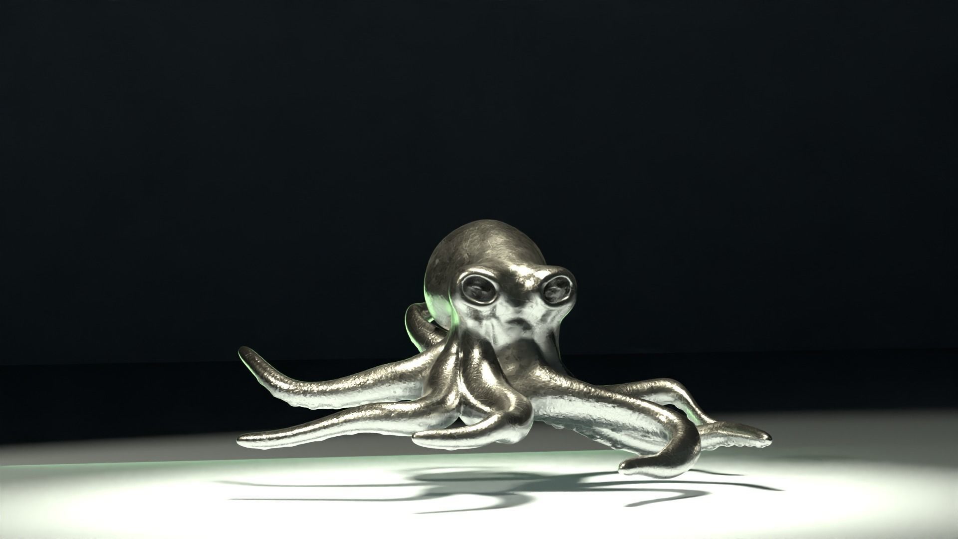 Octopus Pendant 3D print model_7