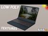 laptop Low-poly 3D model_1