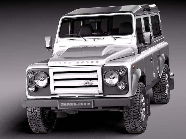 Land Rover Defender 2011 x-tech Long 3D model_1