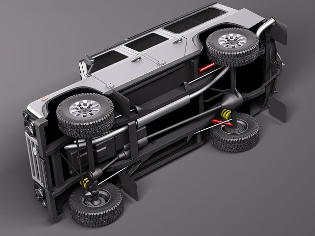 Land Rover Defender 2011 x-tech Long 3D model_5