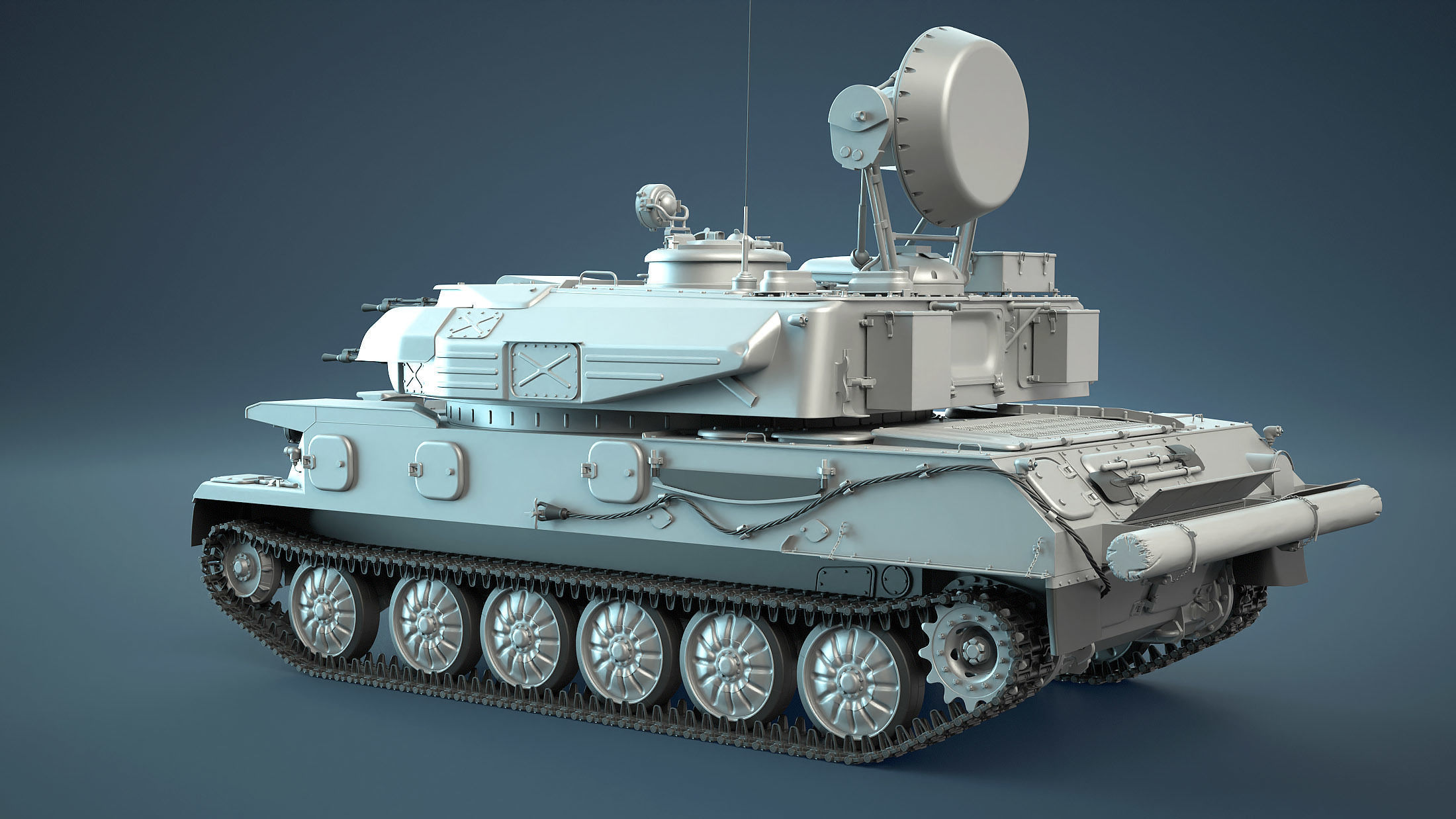ZSU-23-4 Shilka High-Poly 3D model_2
