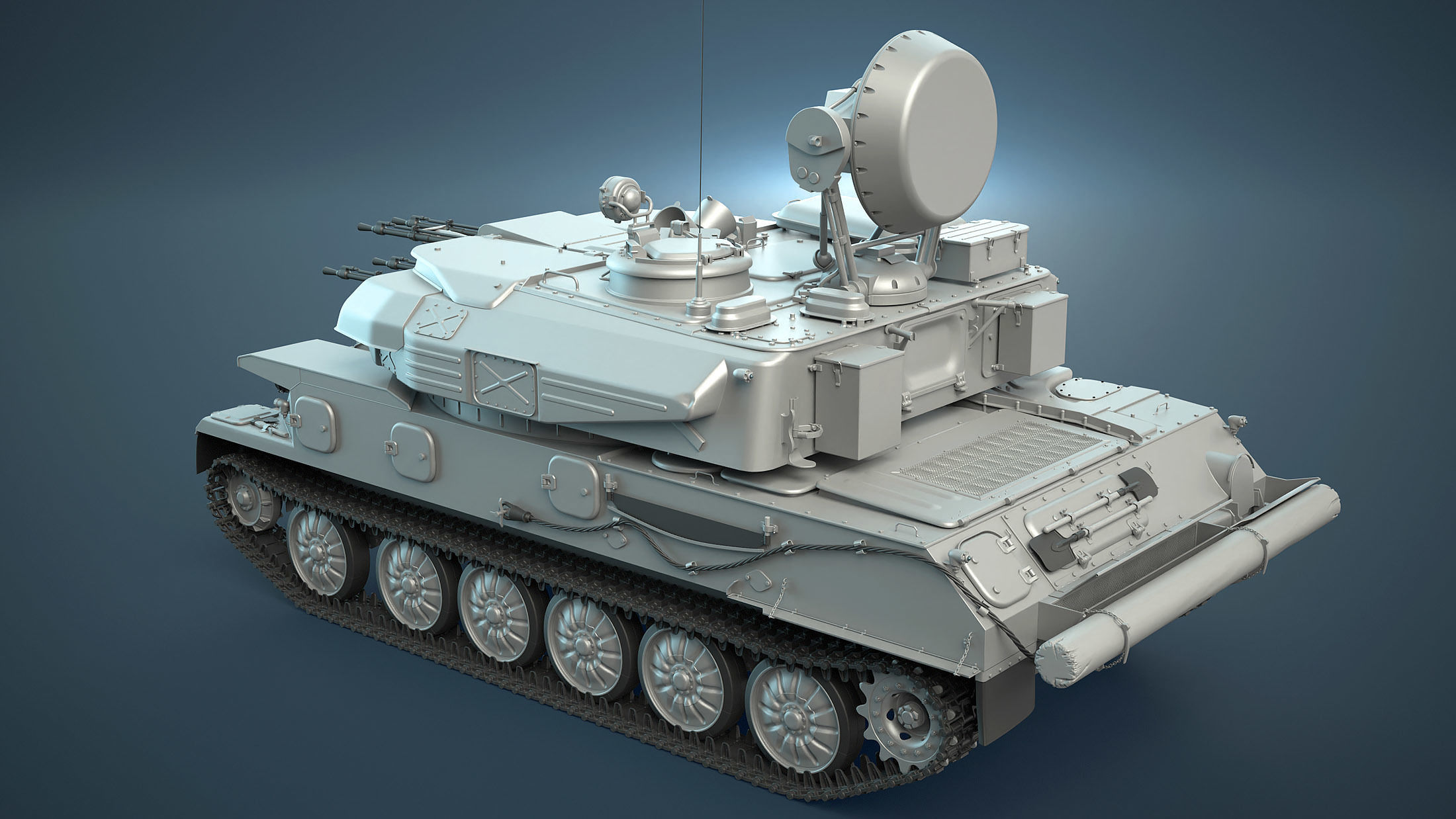 ZSU-23-4 Shilka High-Poly 3D model_3