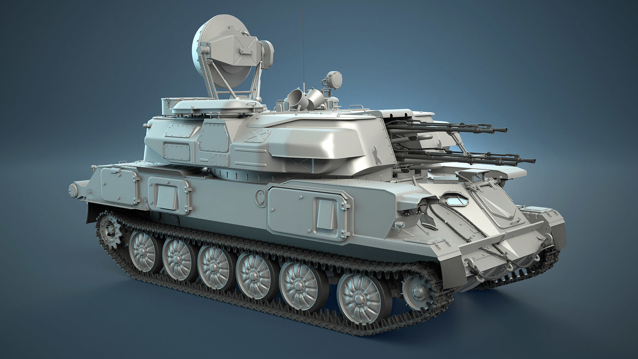 ZSU-23-4 Shilka High-Poly 3D model_7