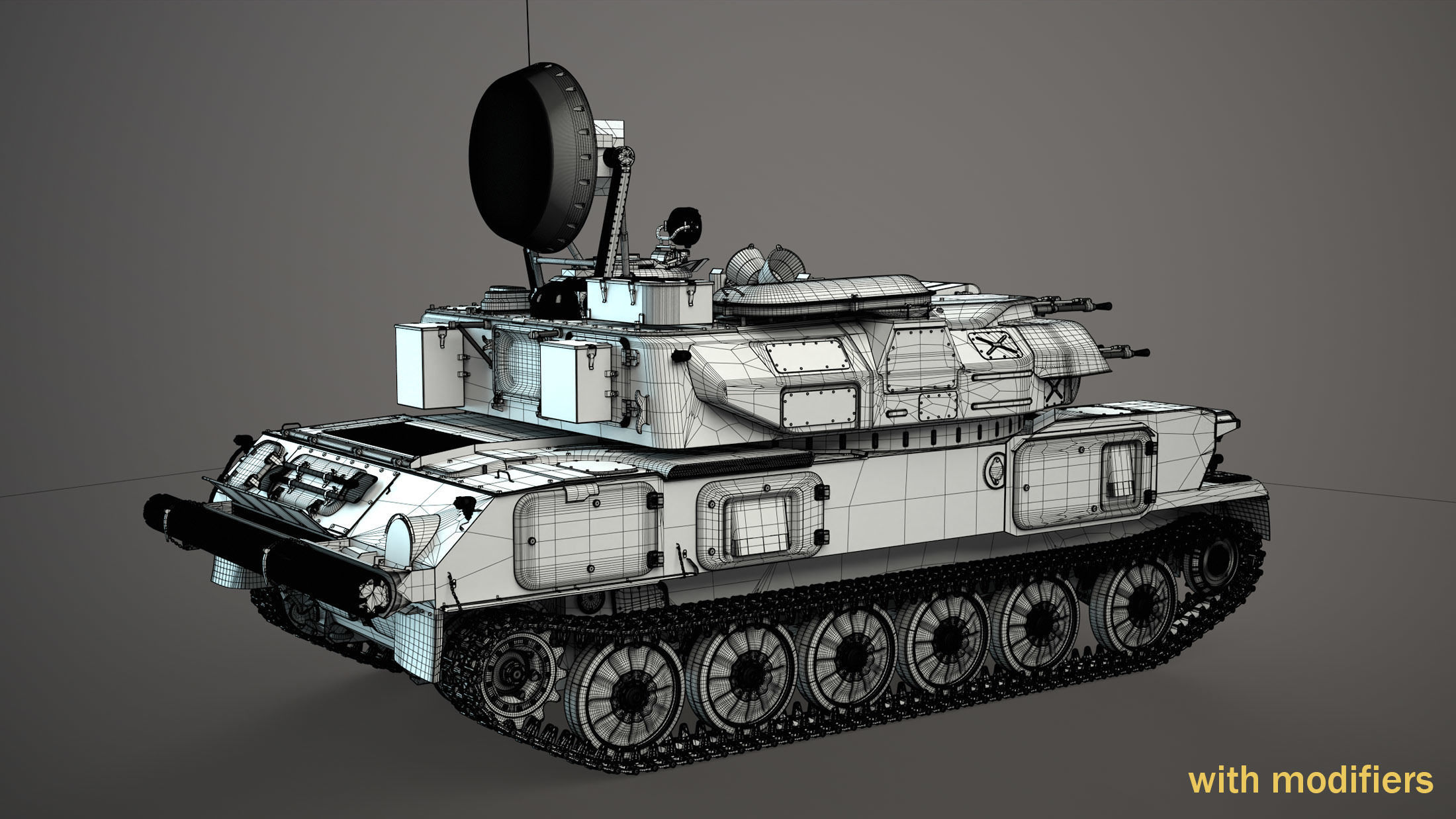 ZSU-23-4 Shilka High-Poly 3D model_12