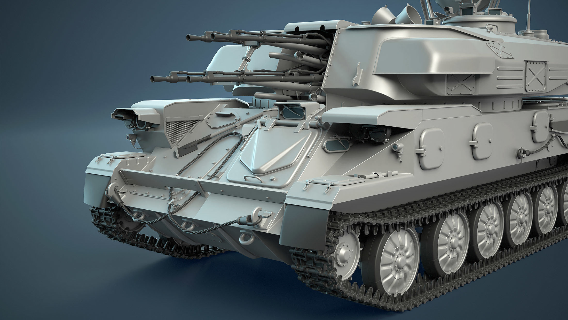 ZSU-23-4 Shilka High-Poly 3D model_9