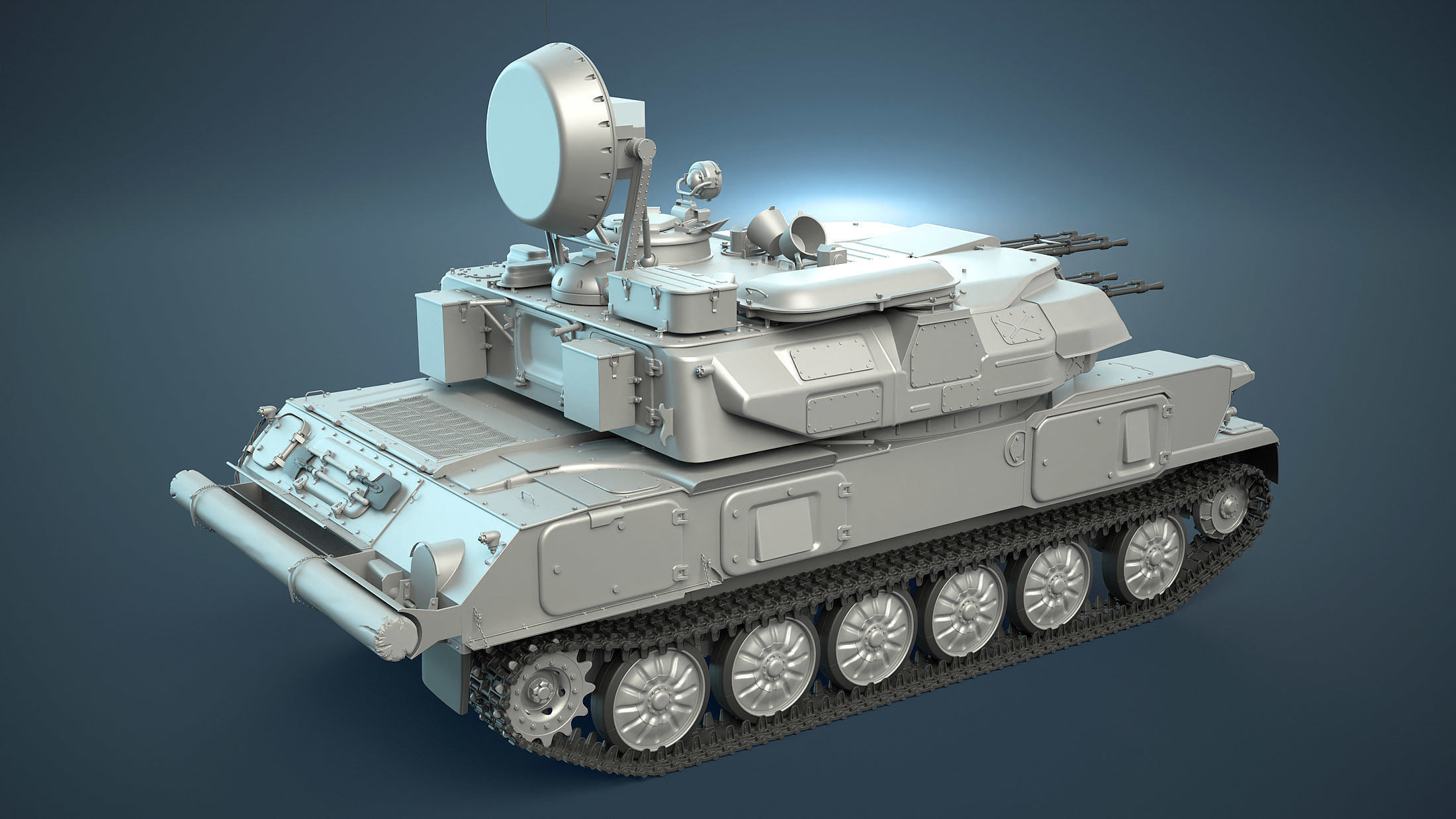 ZSU-23-4 Shilka High-Poly 3D model_4