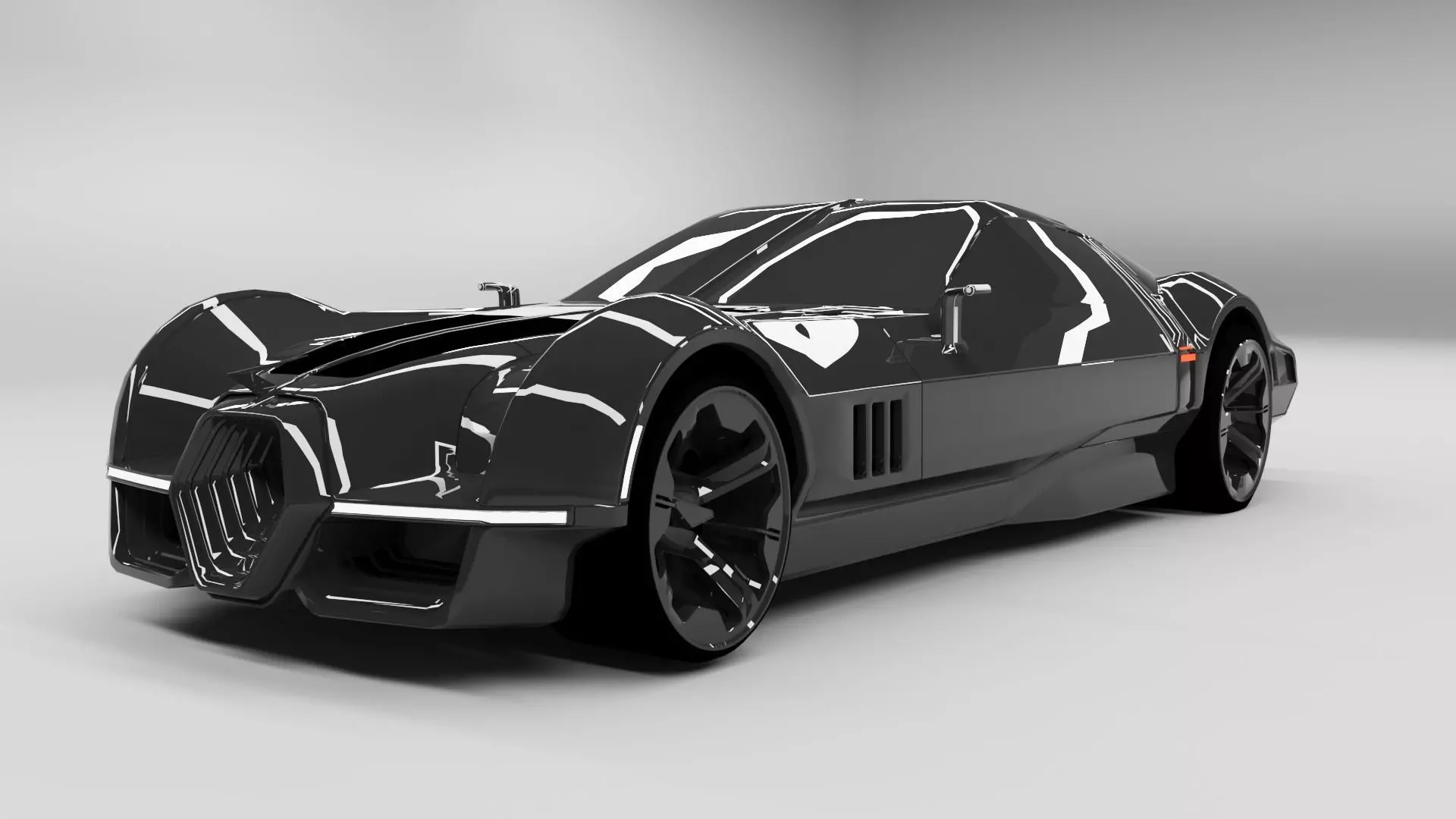 CyberPunk 2077 Car Low-poly 3D model_0