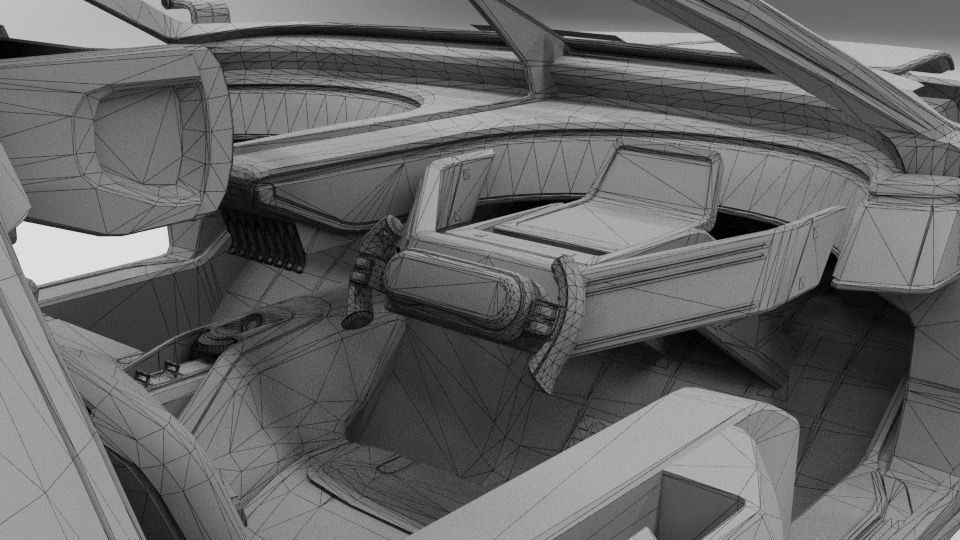 CyberPunk 2077 Car Low-poly 3D model_6