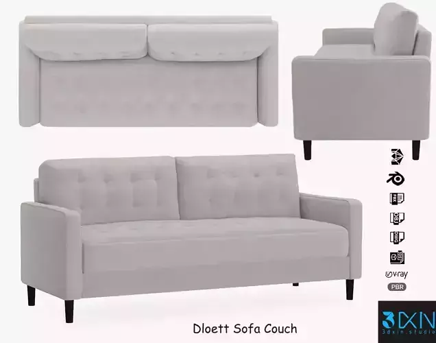 Dloett Sofa Couch 3D model