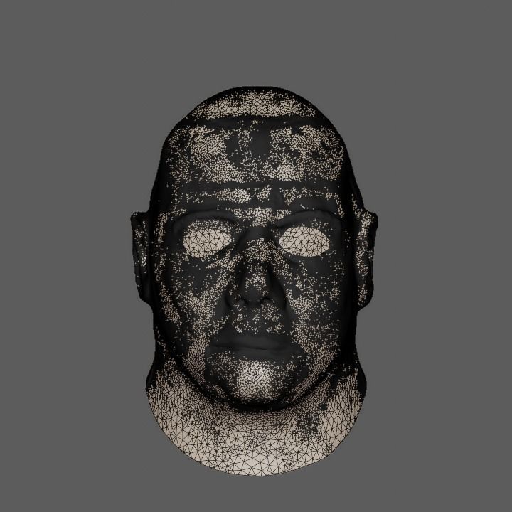 High Poly Michael Myers Mask Model Untextured Free 3D model_1
