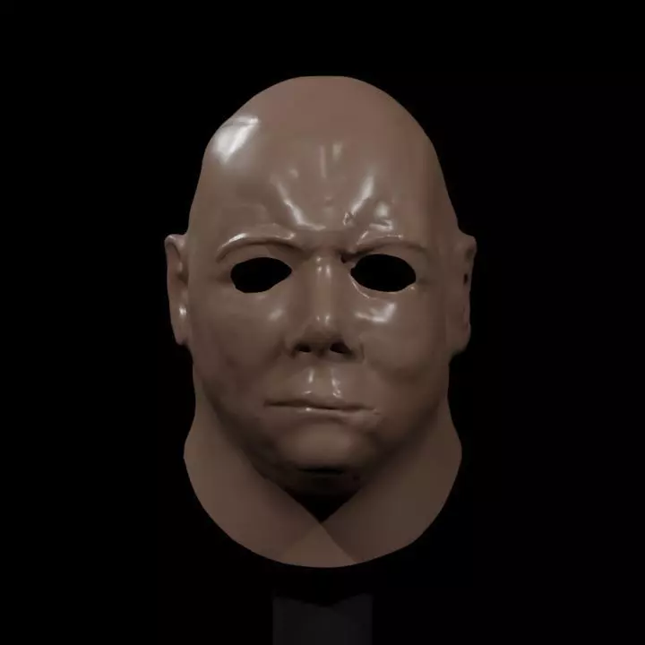 High Poly Michael Myers Mask Model Untextured Free 3D model_0