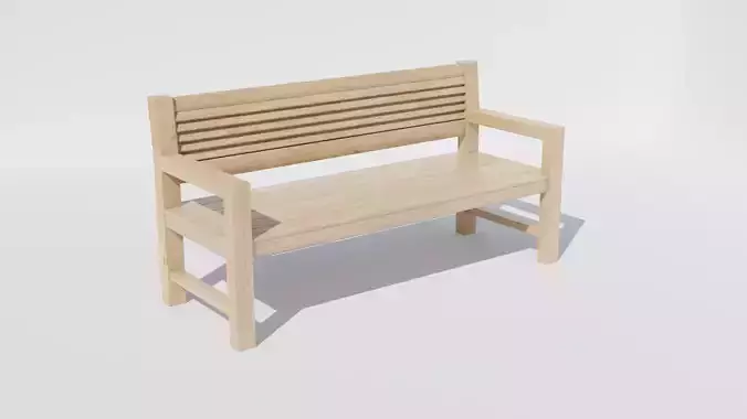 Wooden bench