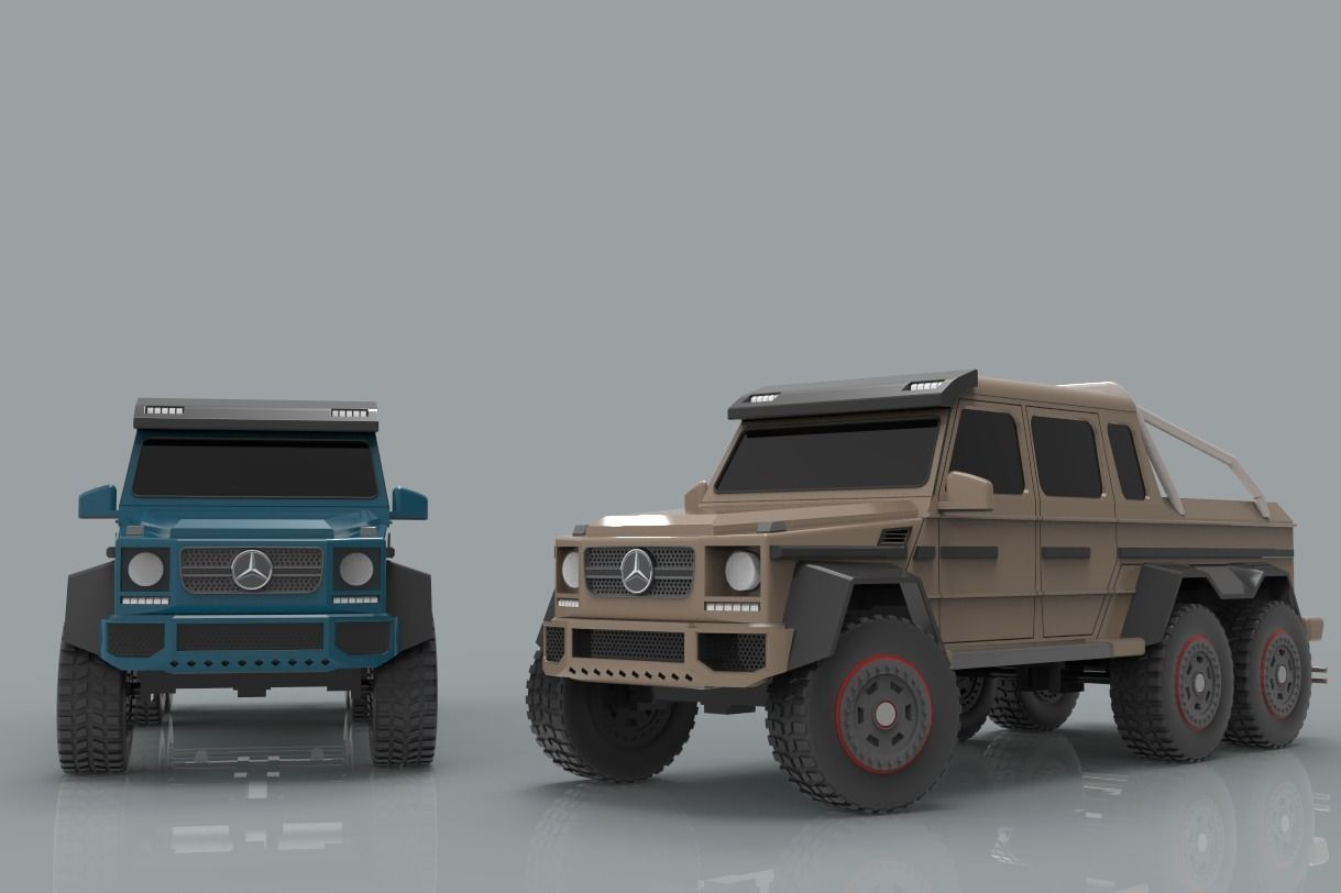 Mercedes Benz G63 3D print model_5
