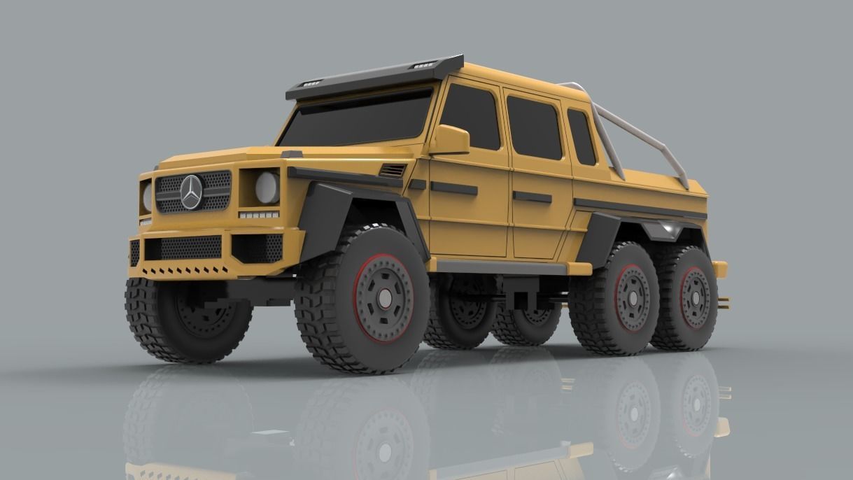 Mercedes Benz G63 3D print model_6