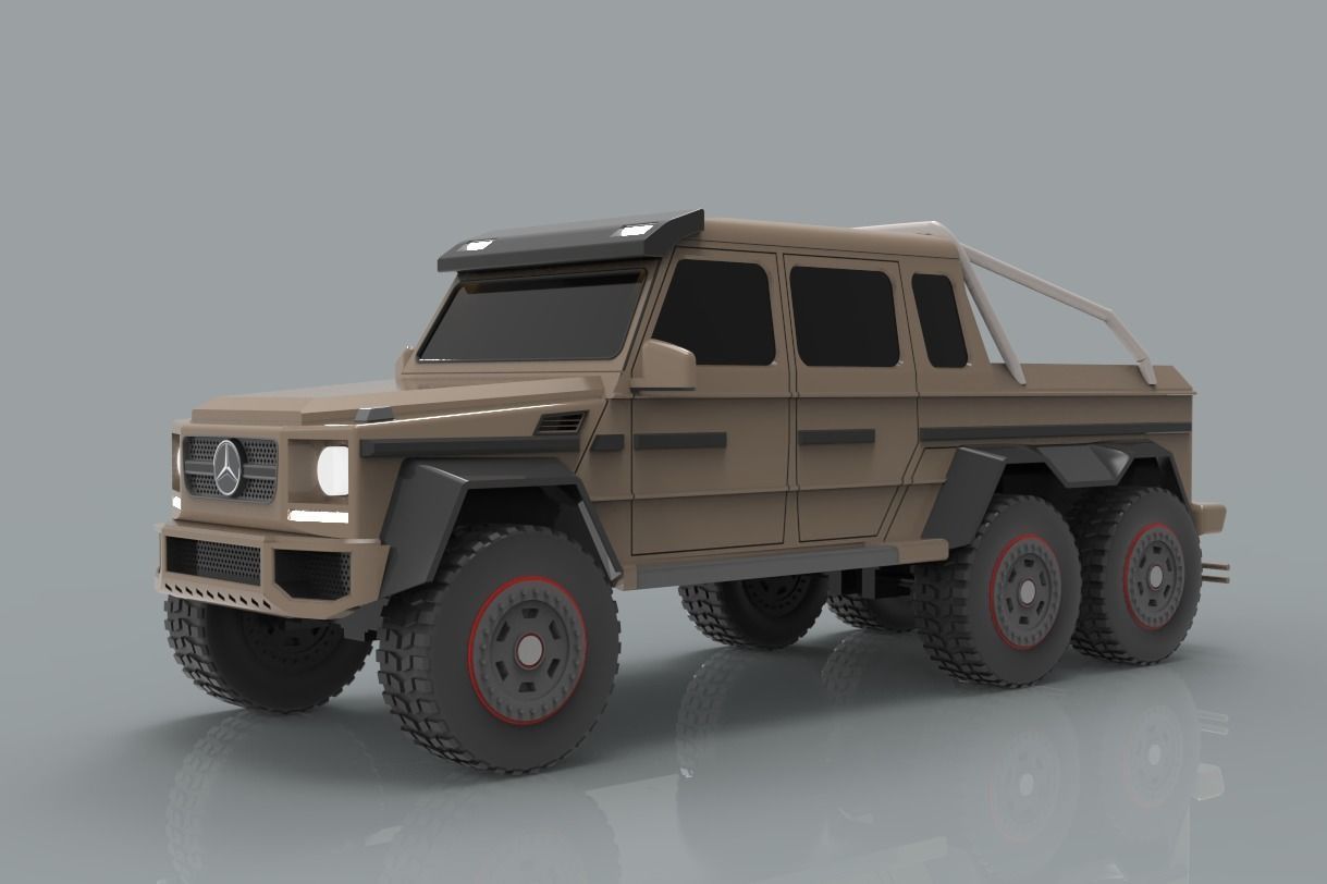 Mercedes Benz G63 3D print model_3