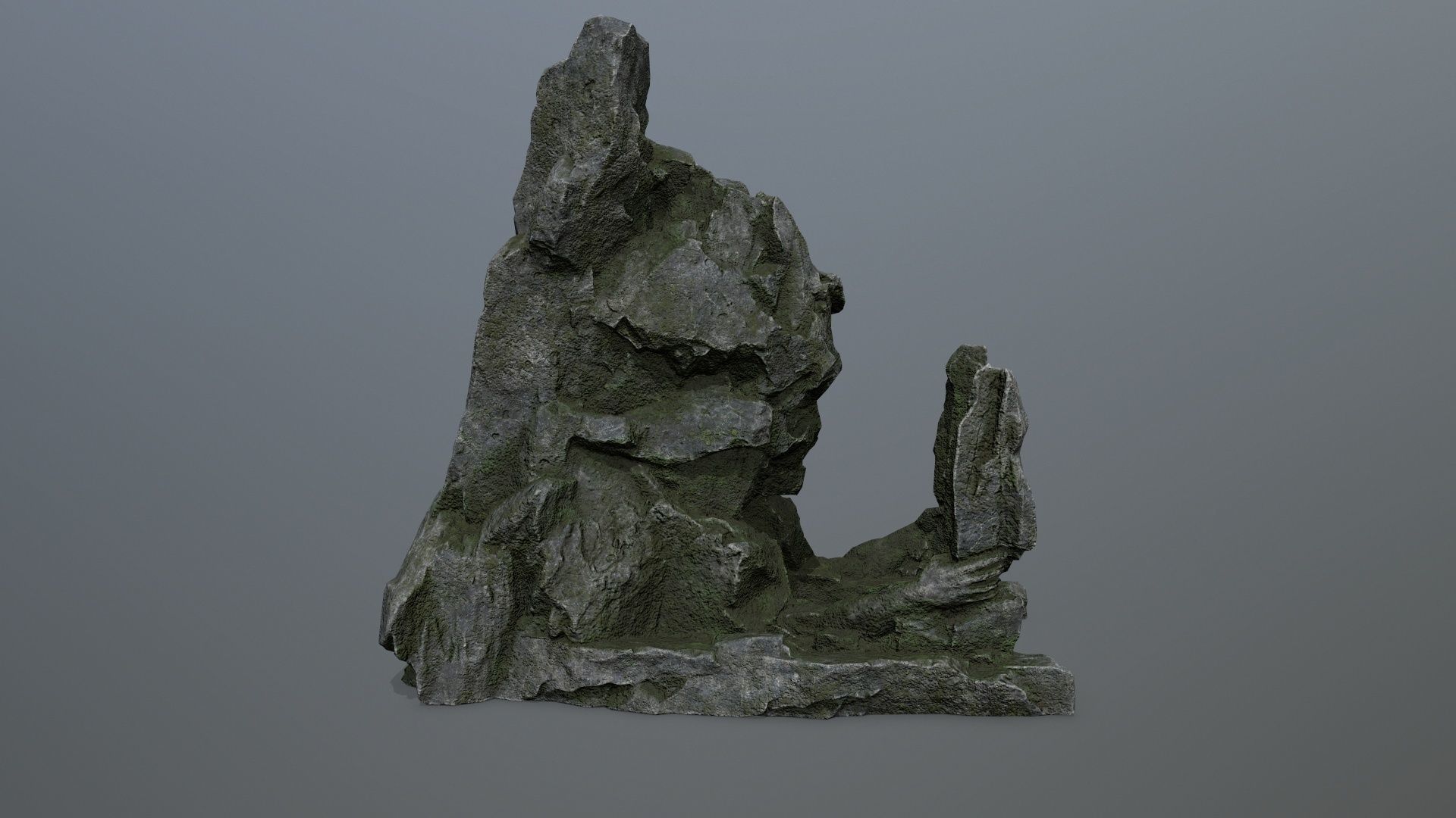 skull gate Low-poly 3D model_4