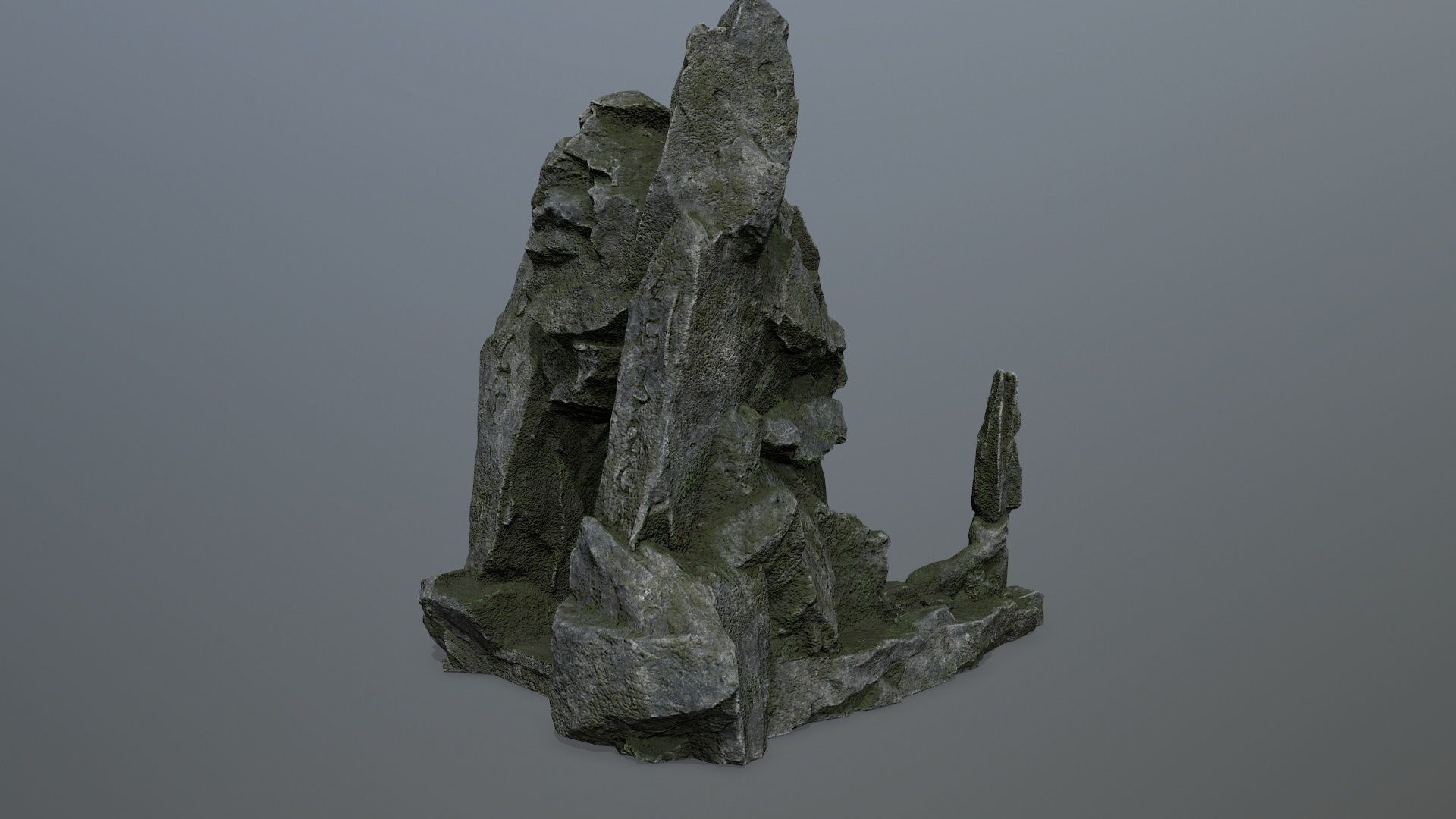 skull gate Low-poly 3D model_5