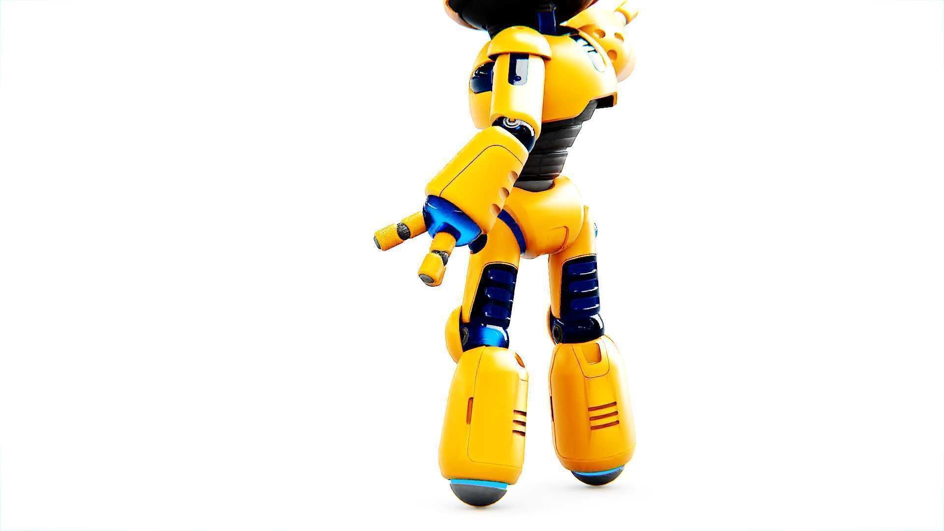 UTILITY BOT MONIKA  Rigged for Unreal Engine - Unity - MIXAMO 3D model_19