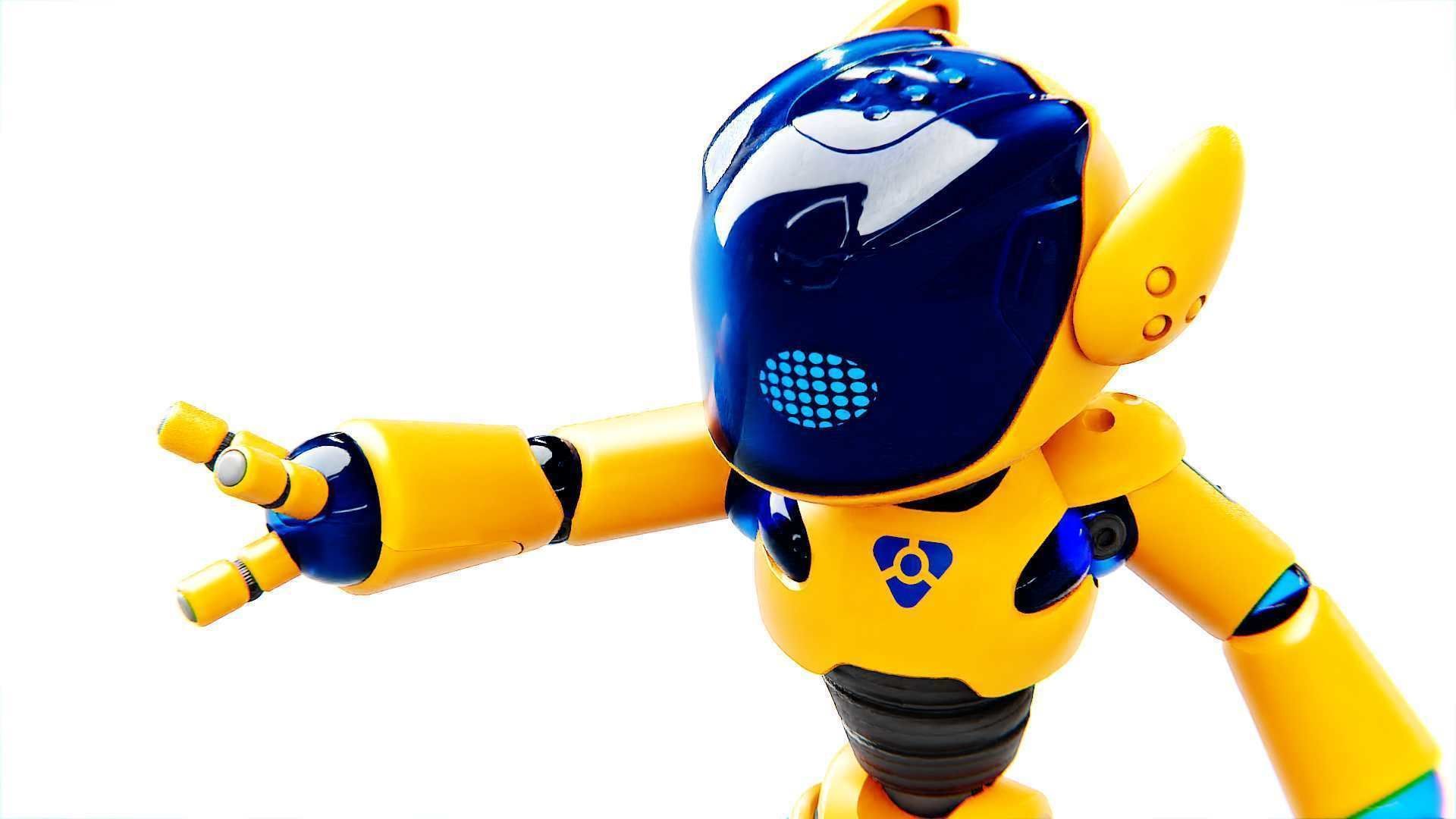 UTILITY BOT MONIKA  Rigged for Unreal Engine - Unity - MIXAMO 3D model_15