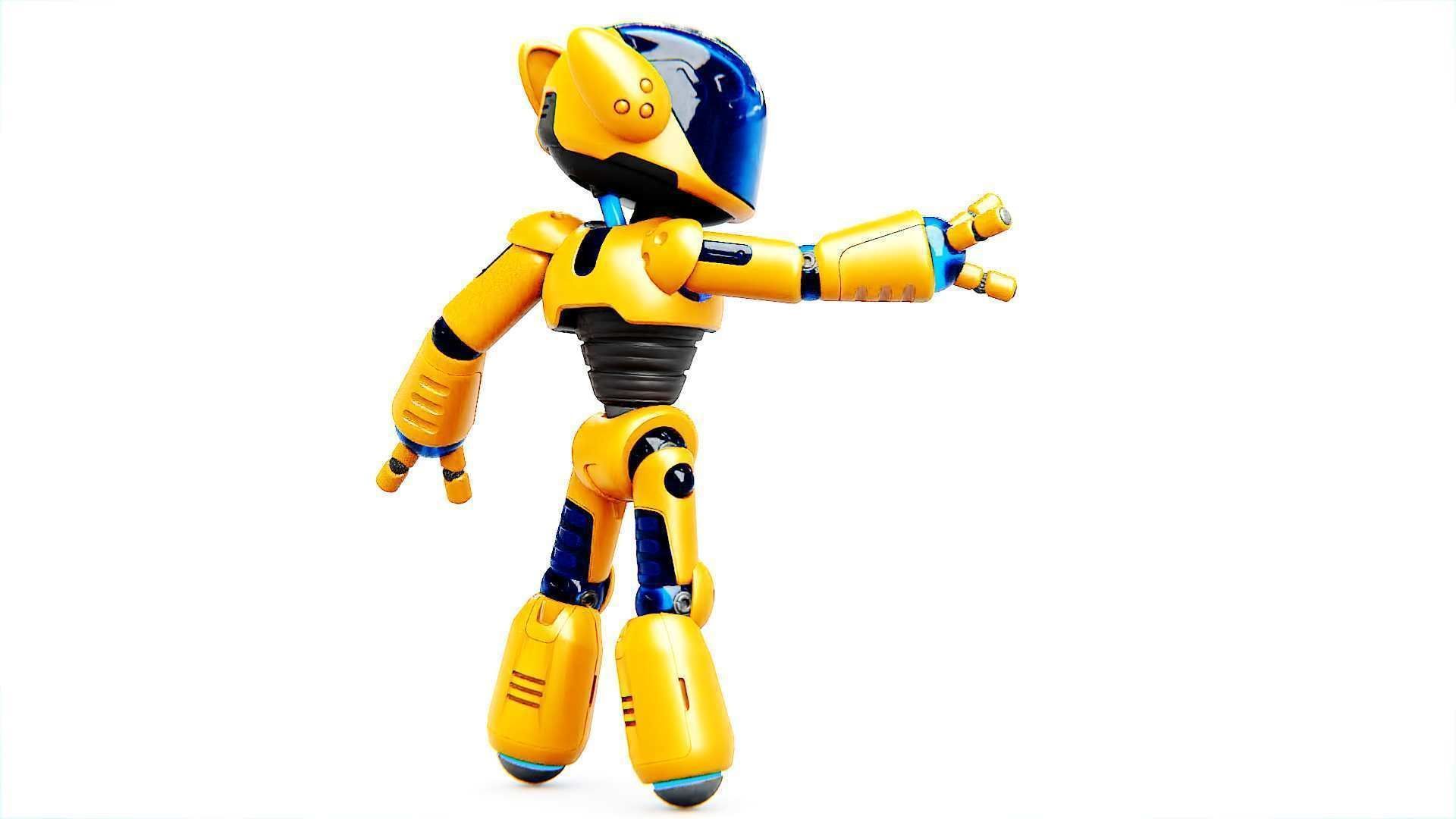 UTILITY BOT MONIKA  Rigged for Unreal Engine - Unity - MIXAMO 3D model_10