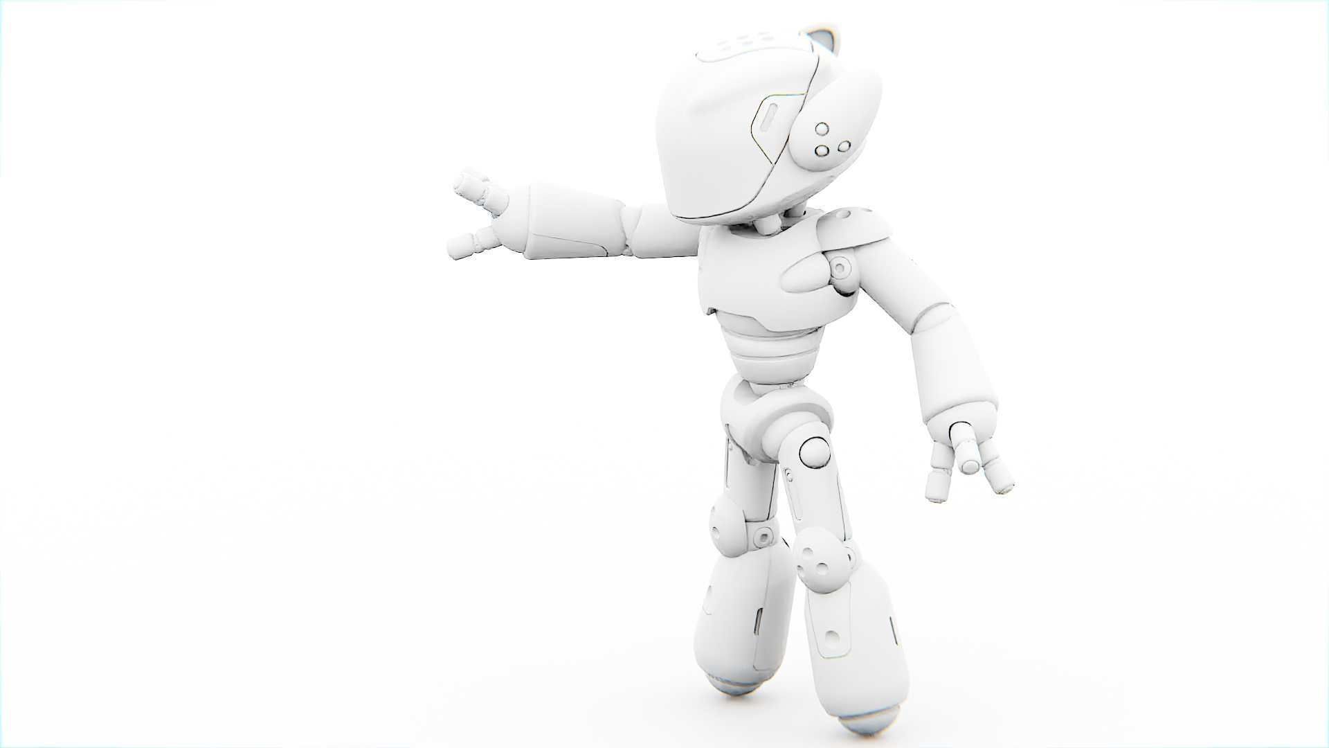 UTILITY BOT MONIKA  Rigged for Unreal Engine - Unity - MIXAMO 3D model_33